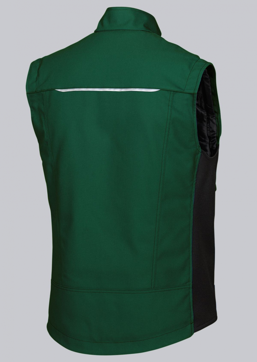 BP-Workwear, Kälte-Schutz, Thermo-Arbeits-Weste, mittelgrün/schwarz