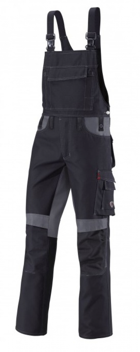 BP-Workwear, Arbeits-Berufs-Latz-Hose, ca. 295g/m², schwarz/dunkelgrau