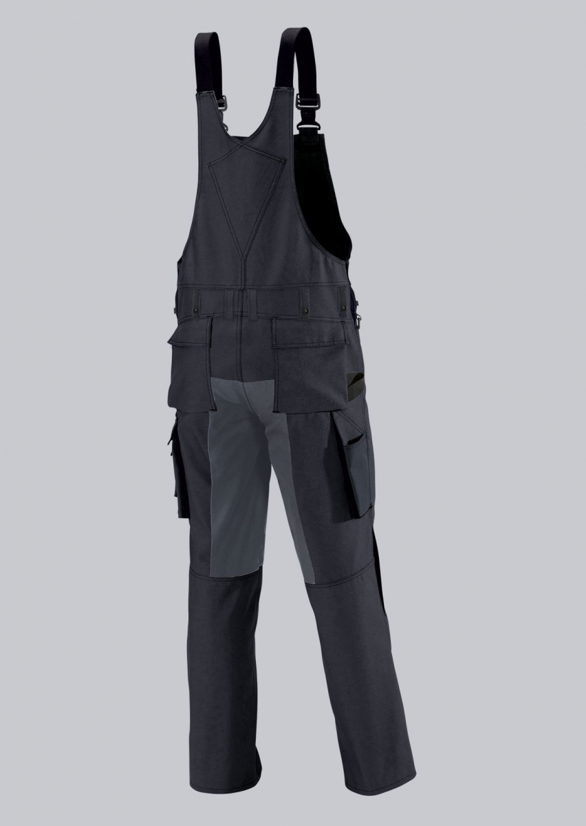 BP-Workwear, Arbeits-Berufs-Latz-Hose, ca. 295g/m², schwarz/dunkelgrau