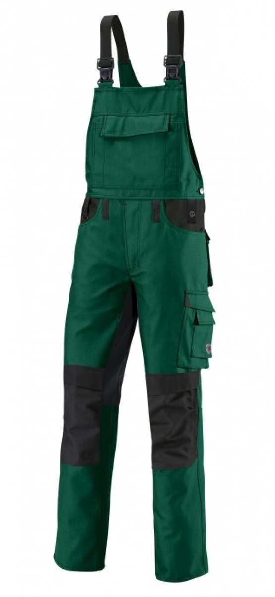 BP-Workwear, Arbeits-Berufs-Latz-Hose, ca. 295g/m², mittelgrün/schwarz