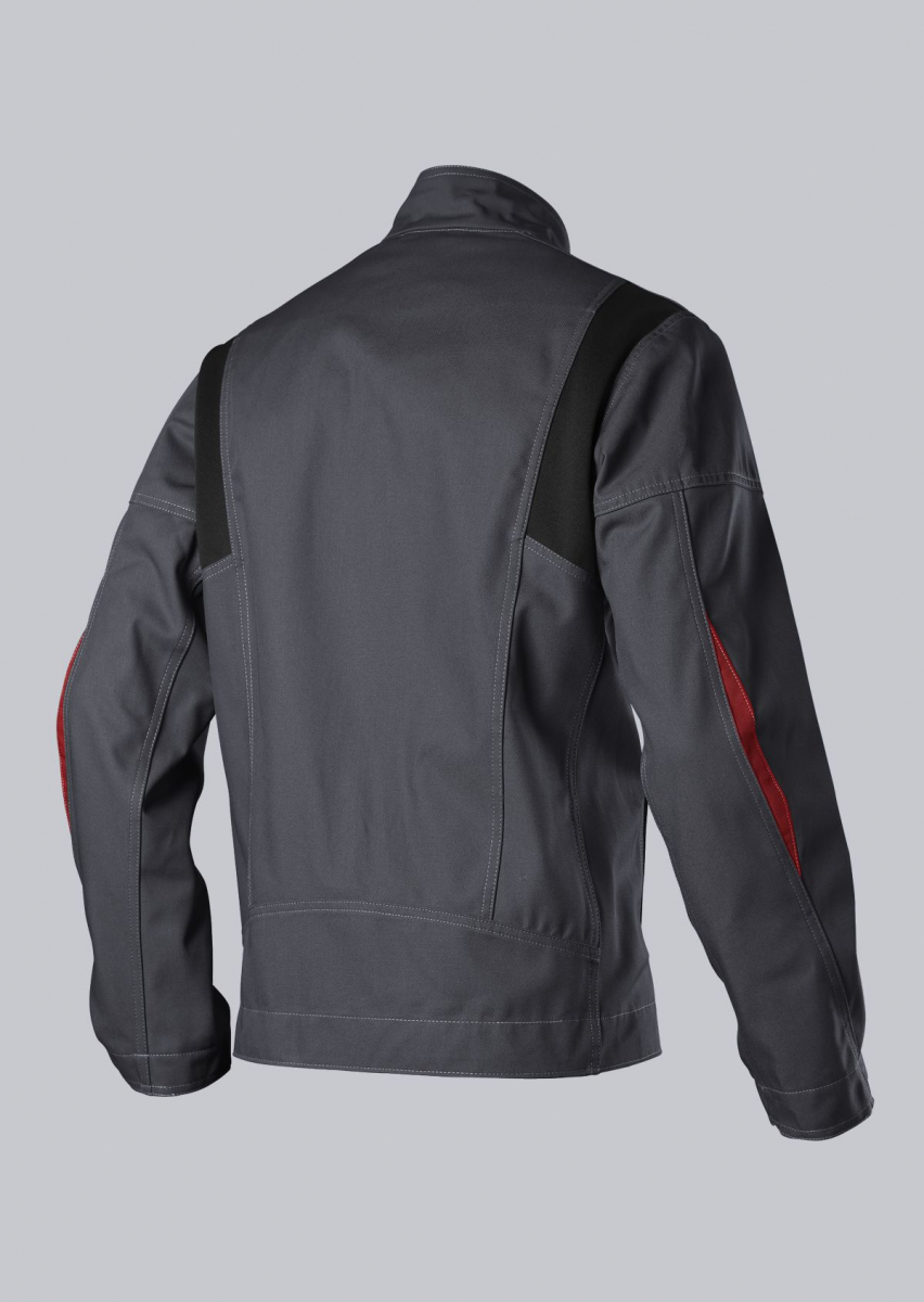 BP-Workwear, Arbeitsjacke, ca. 305g/m², anthrazit/rot