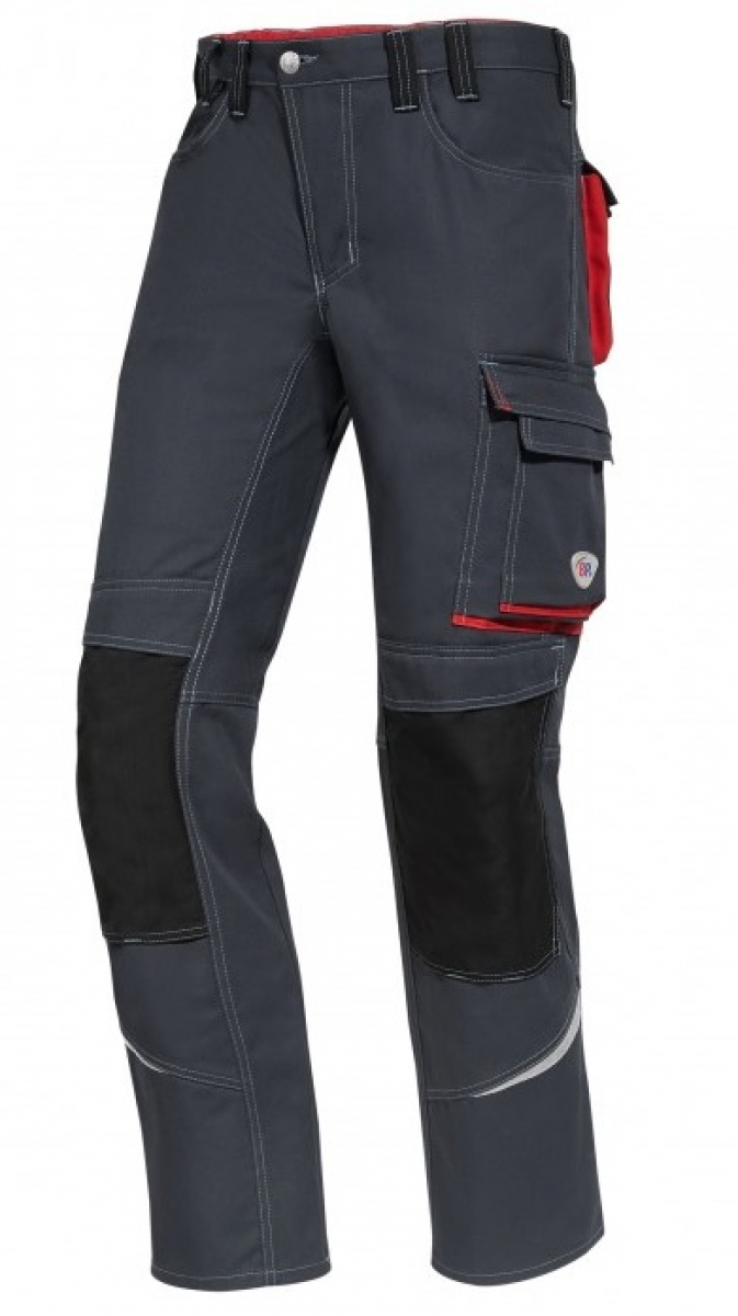 BP-Workwear, Arbeitshose, Bundhose, ca. 305g/m, anthrazit/rot