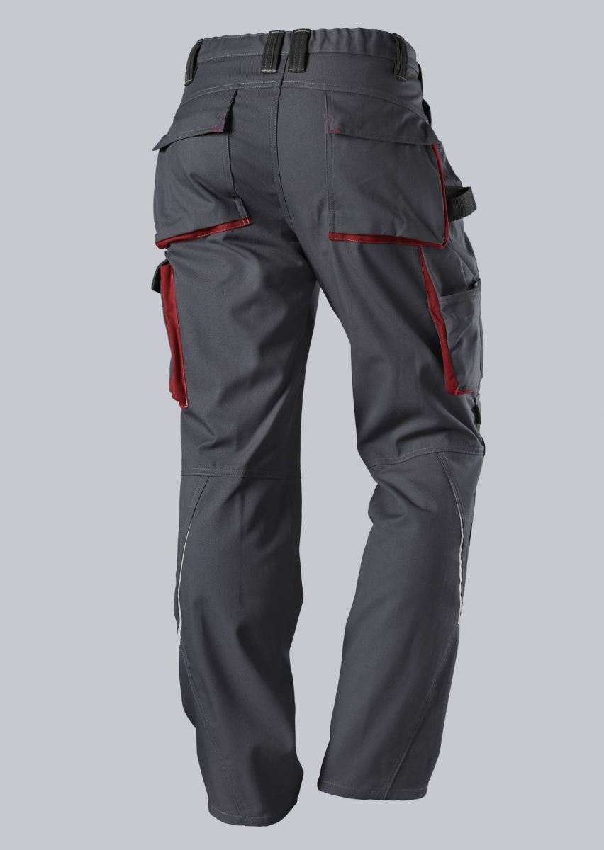 BP-Workwear, Arbeitshose, Bundhose, ca. 305g/m², anthrazit/rot