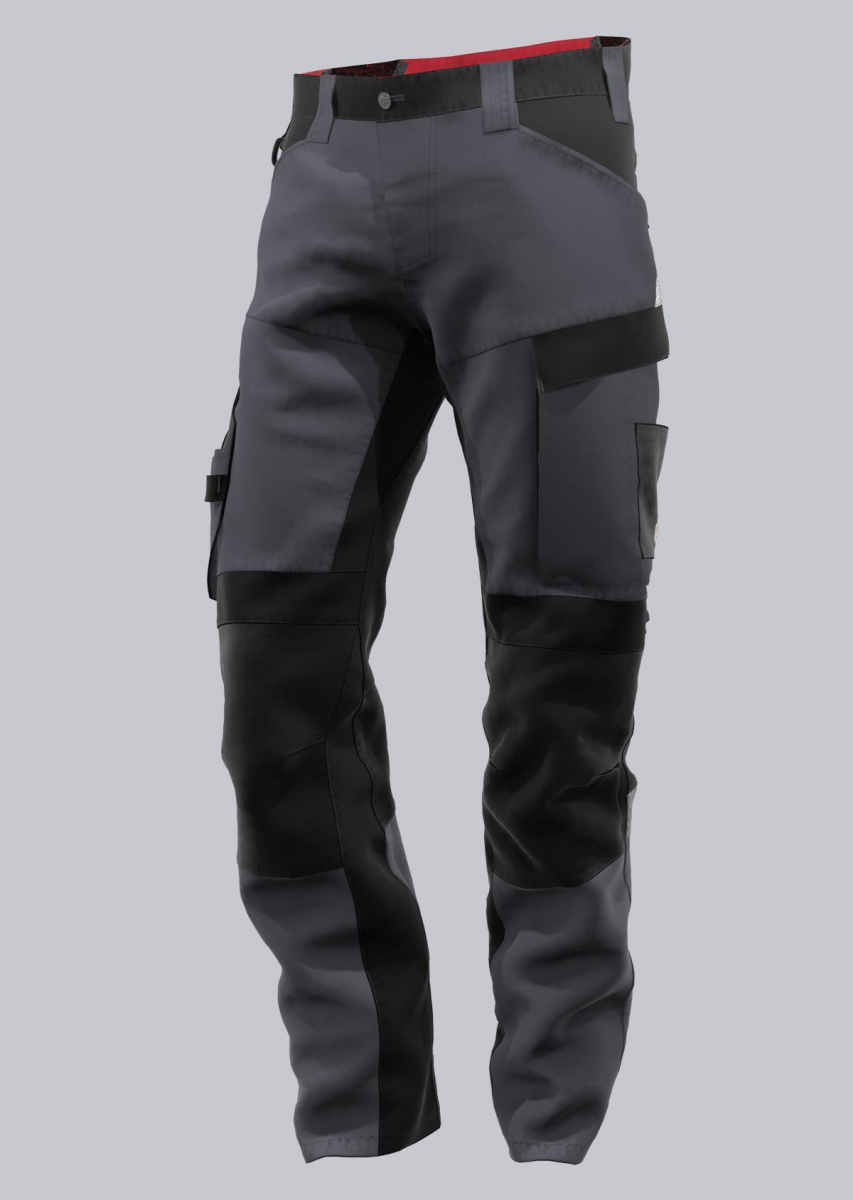 BP-Workwear, Arbeitshose, HYBRID, robust, Stretcheinsätze, Farbe: anthrazit/ schwarz
