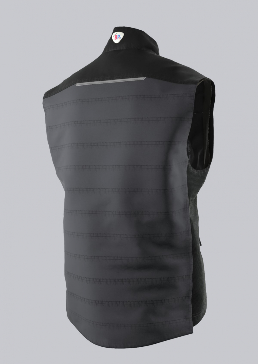 BP-THERMOWESTE, robust, schlanke Silhouette, Farbe: anthrazit/ schwarz
