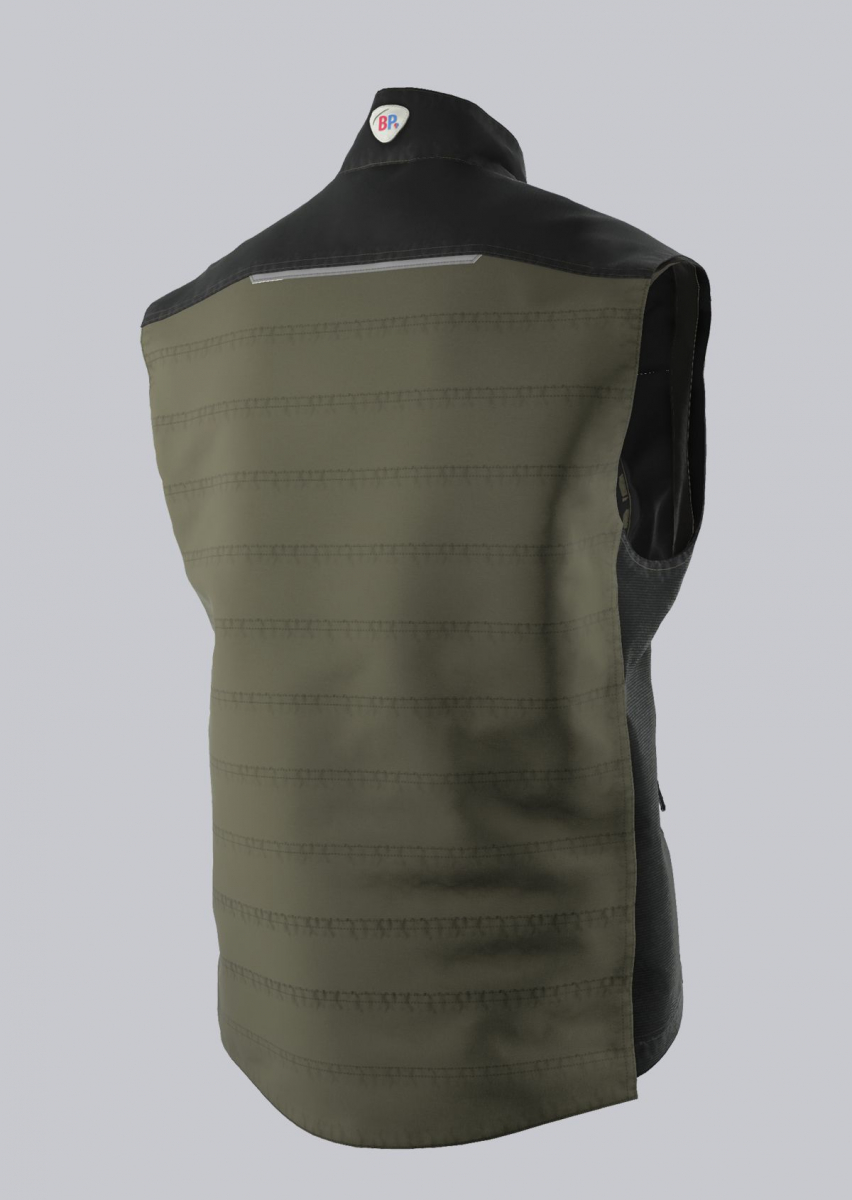 BP-THERMOWESTE, robust, schlanke Silhouette, Farbe: oliv/ schwarz