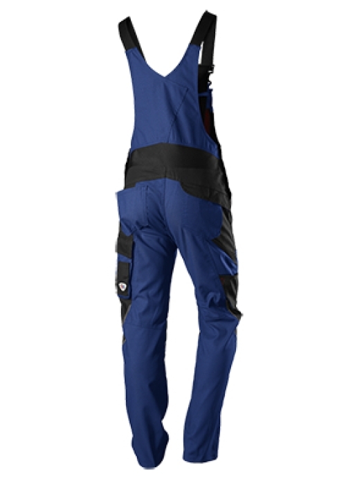 BP-LATZHOSE, robust, Stretchträger mit Kunststoff, Farbe: königsblau/schwarz