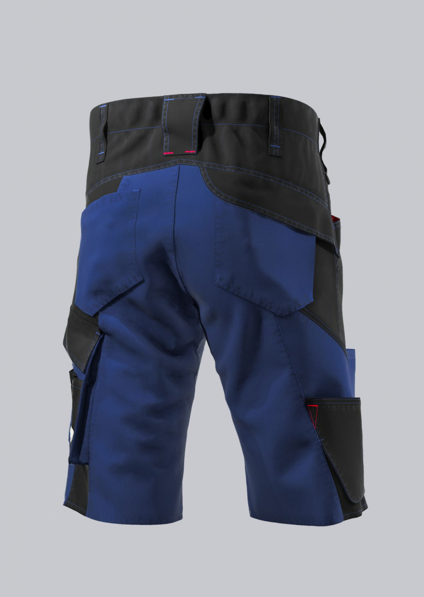 BP- SHORTS, robust, erhöhter Dehnbund, Farbe: königsblau/ schwarz
