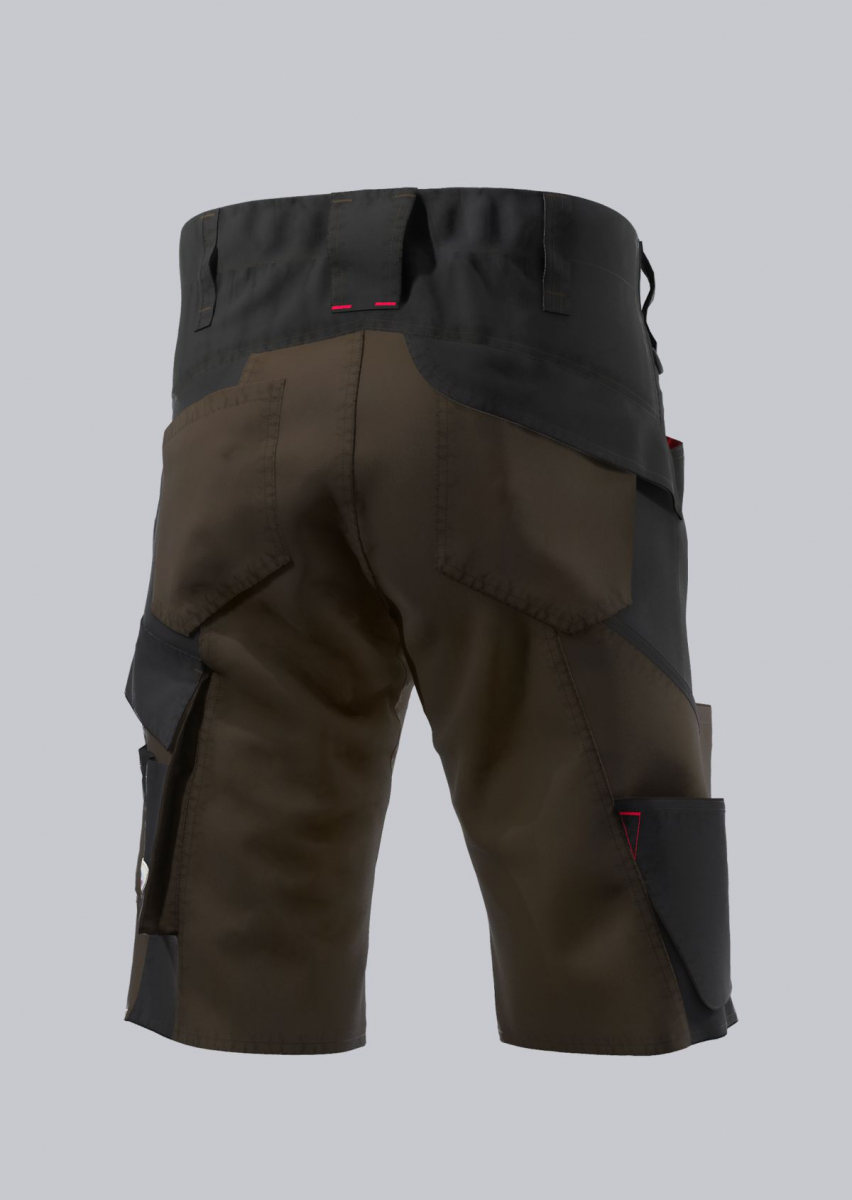 BP- SHORTS, robust, erhöhter Dehnbund, Farbe: braun/ schwarz