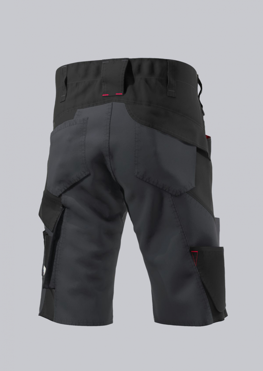 BP- SHORTS, robust, erhöhter Dehnbund, Farbe: anthrazit/ schwarz