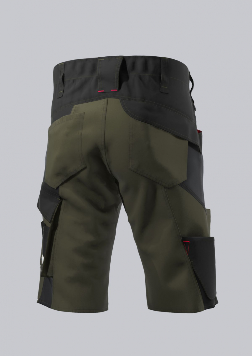 BP- SHORTS, robust, erhöhter Dehnbund, Farbe: oliv/ schwarz