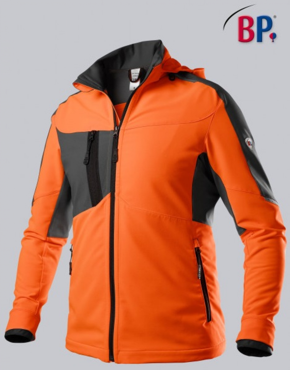 BP-Warnschutz, Superstretch-Jacke für Herren, warnorange/anthrazit