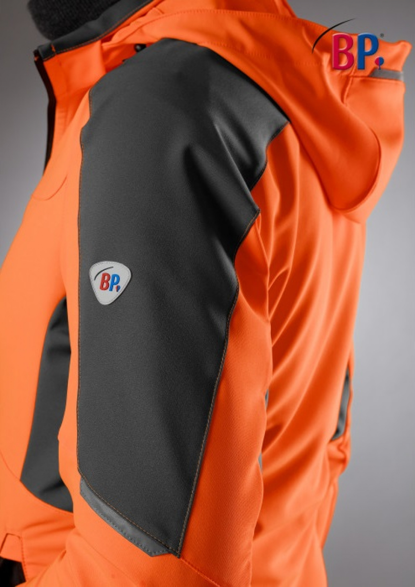 BP-Warnschutz, Superstretch-Jacke für Herren, warnorange/anthrazit