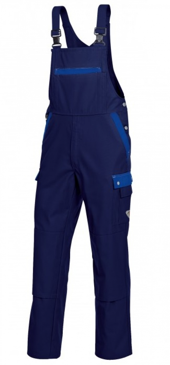 BP-Workwear, Arbeits-Berufs-Latz-Hose, Cotton Plus, dunkelblau/königsblau