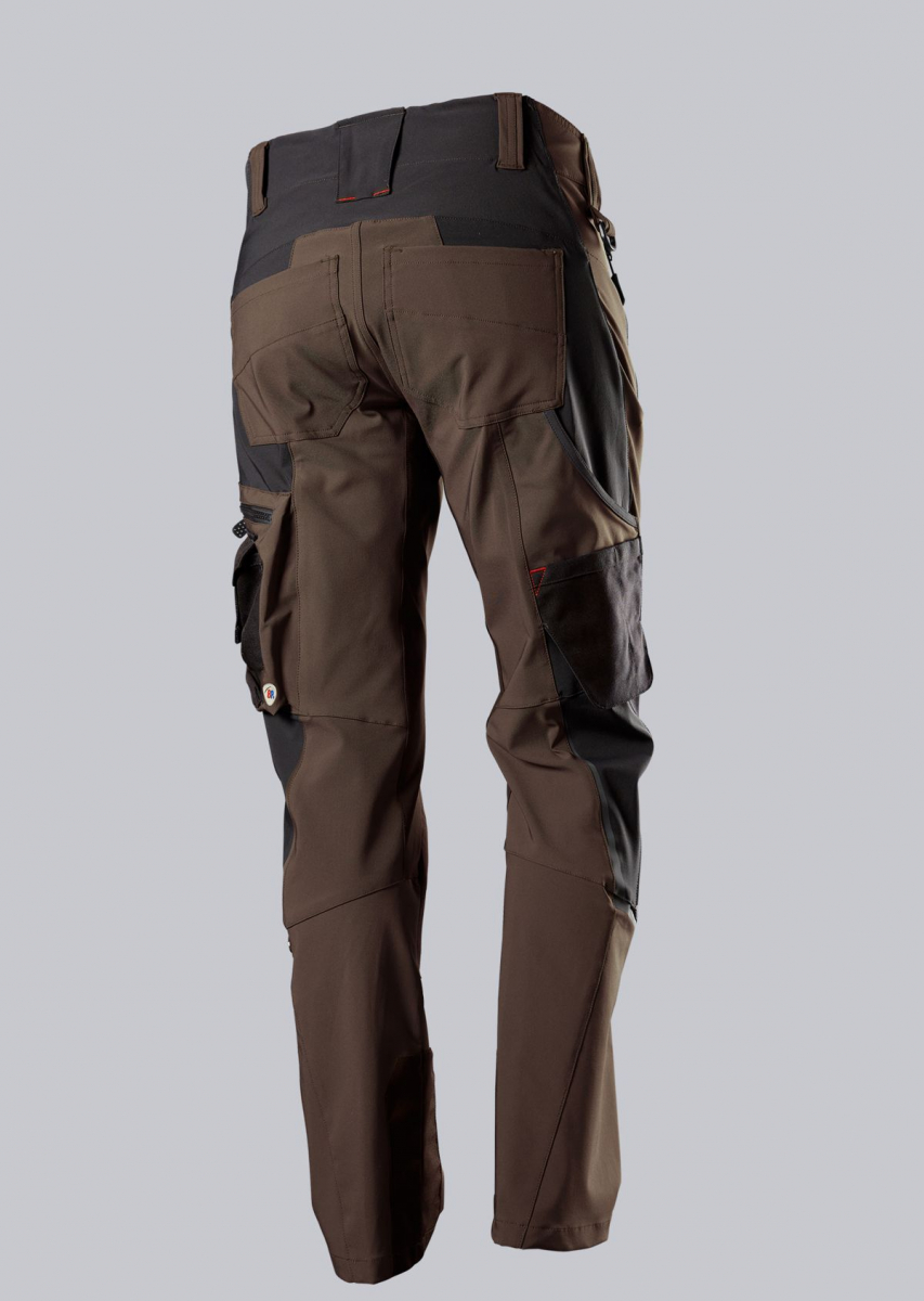 BP-Workwear, Superstretch-Hose, braun/schwarz