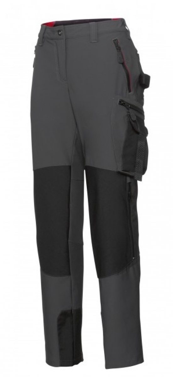 BP-Workwear, Superstretch-Damenhose, anthrazit/schwarz