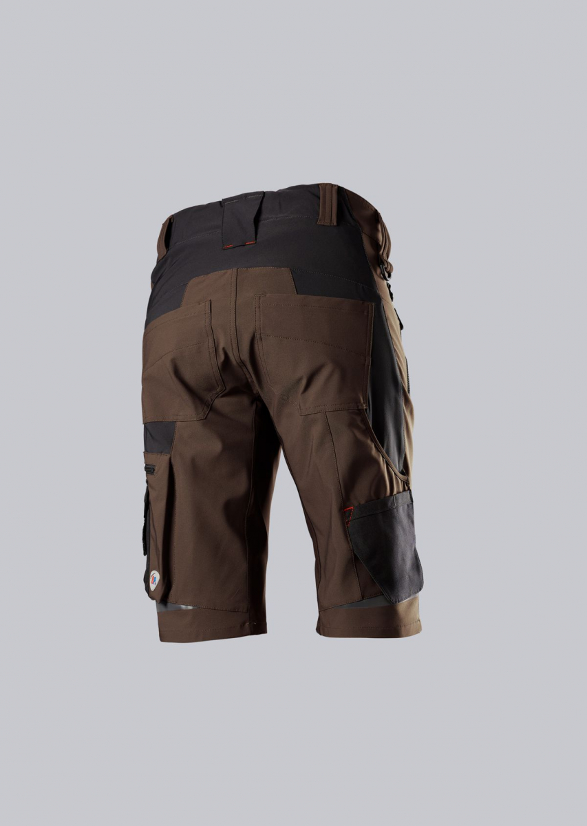 BP-Superstretch-Herren Shorts, braun/schwarz