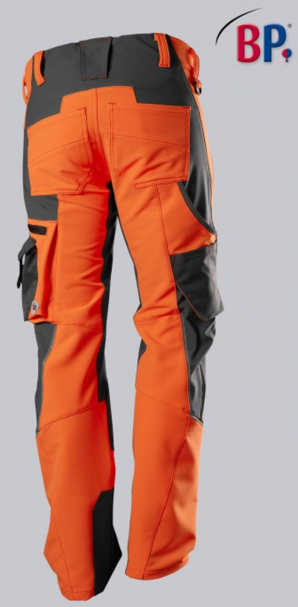 BP-Warnschutz, Superstretch-Hose für Herren, warnorange/anthrazit