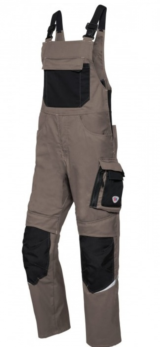 BP-Workwear, Latzhose, BP-Workwear,lus, walnuss/schwarz