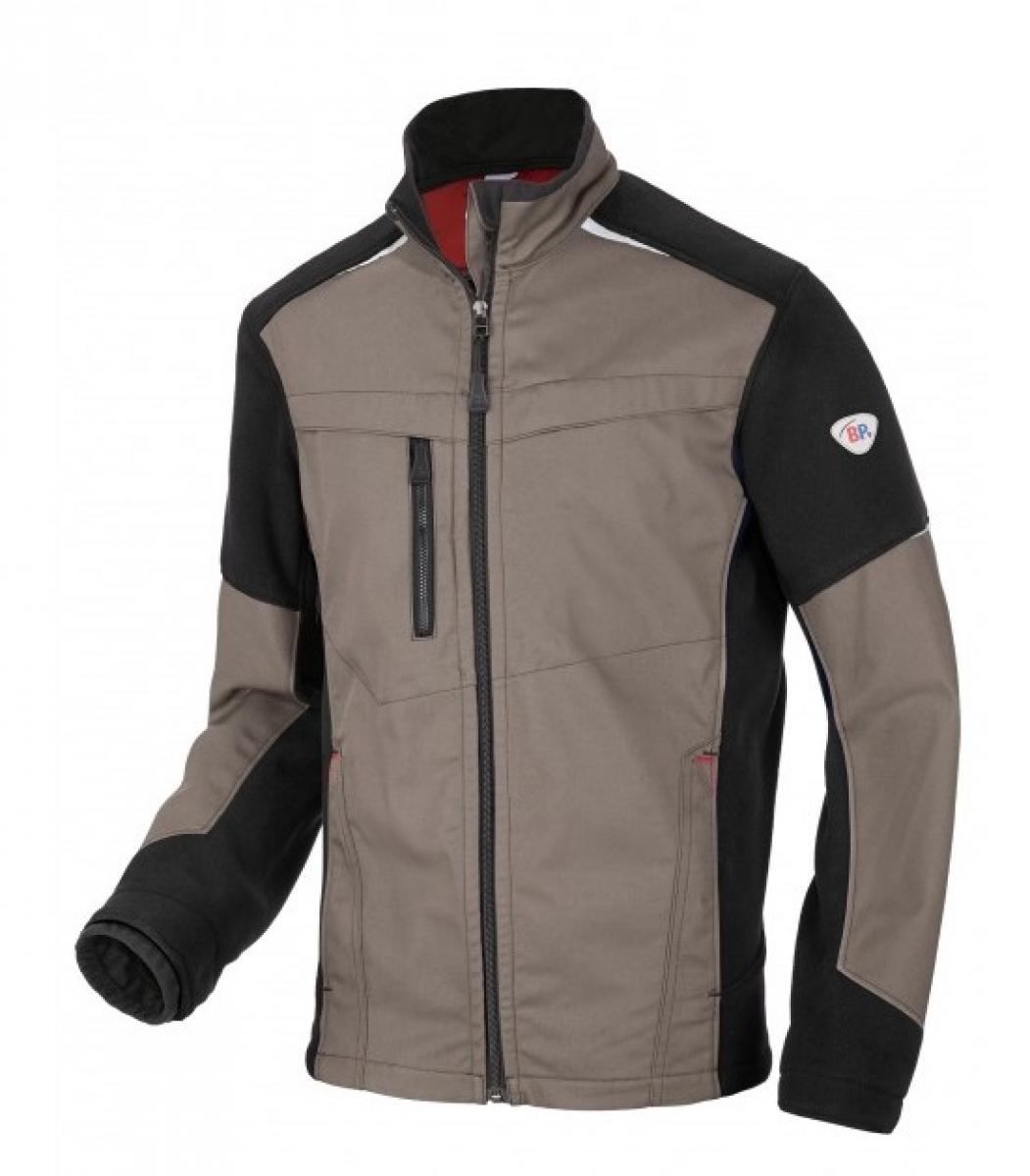 BP-Workwear, Arbeits-Berufs-Bund-Jacke, funktionale Arbeitsjacke, ca. 255g/m, walnuss/schwarz