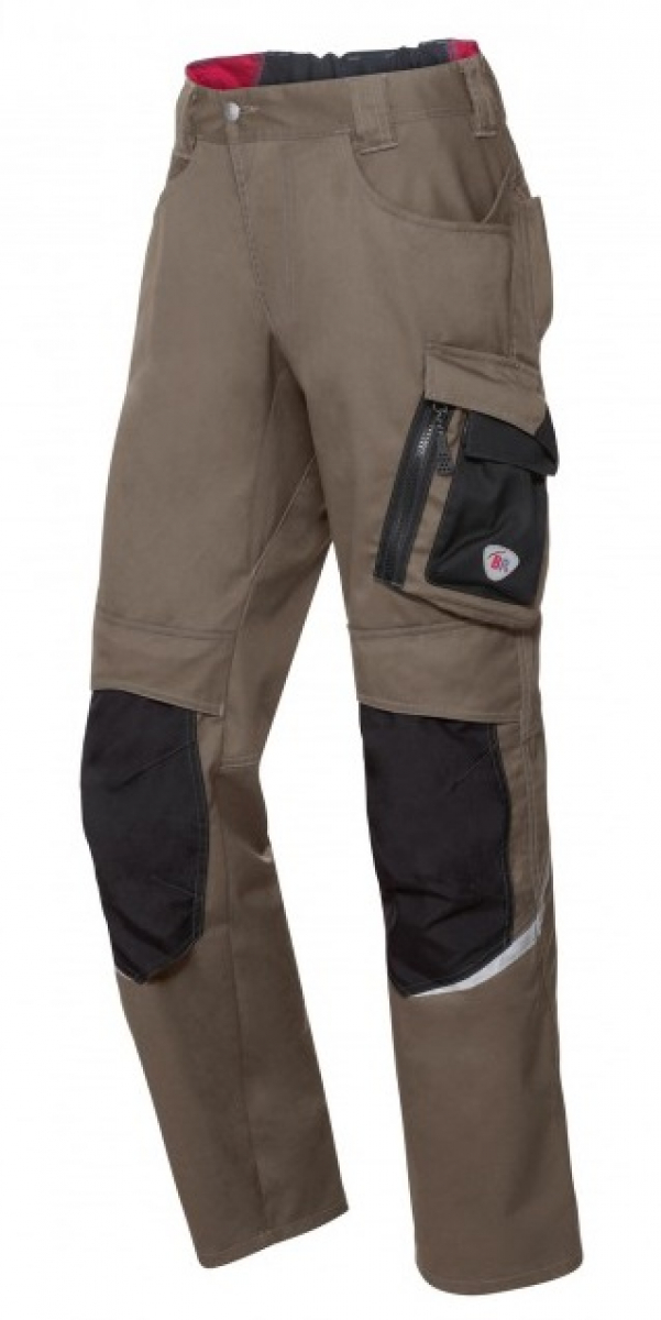 BP-Workwear, Bundhose, lus, walnuss/schwarz