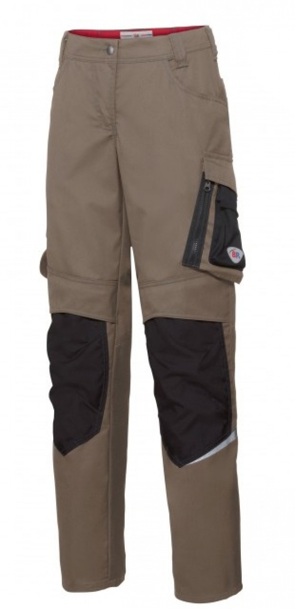 BP-Workwear, Bundhose, Damen-Bundhose, lus, walnuss/schwarz