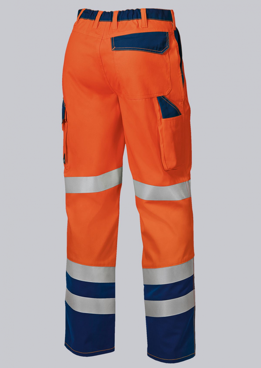 BP-Warnschutz, Warn-Schutz, Arbeits-Hose, ca. 270g/m², warnorange/dunkelblau