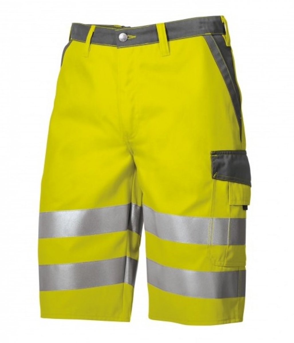 BP-Warnschutz, Warn-Schutz-Shorts, ca. 270g/m, warngelb/dunkelgrau