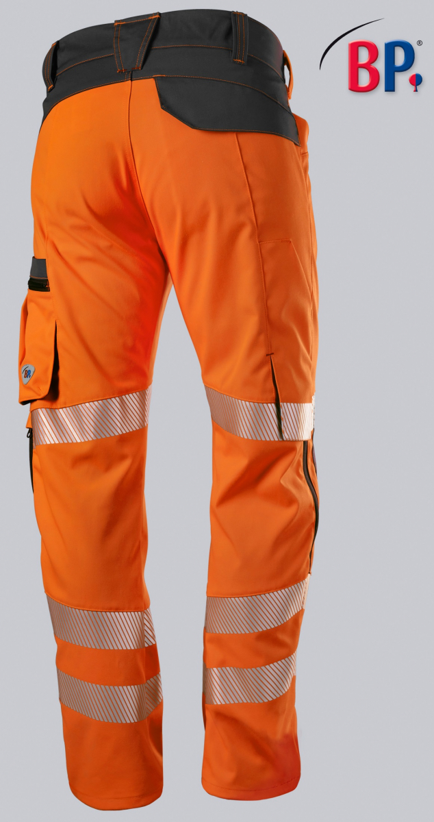 BP-Warnschutz, Arbeitshose für Herren, warnorange/anthrazit