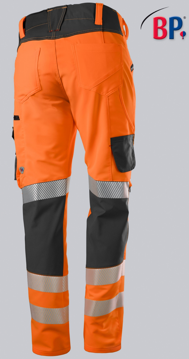BP-Warnschutz, Superstretch-Hose für Herren, warnorange/anthrazit