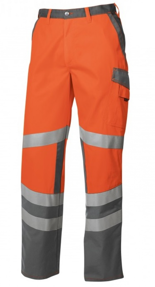 BP-Warnschutz, Arbeits-Warn-Hose, ca. 270g/m², warnorange/dunkelgrau