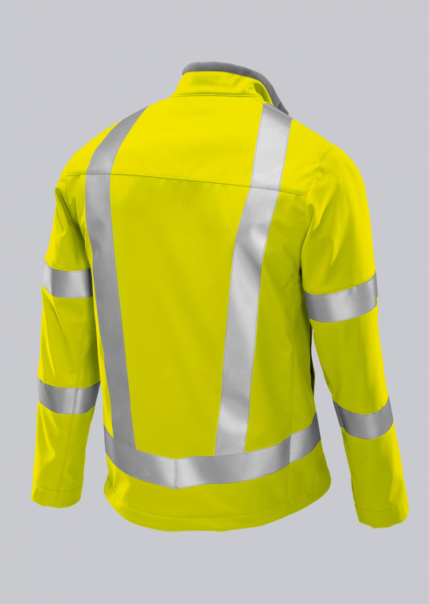BP-Warnschutz, Warn-Schutz-Softshell-Jacke, ca. 320g/m², warngelb