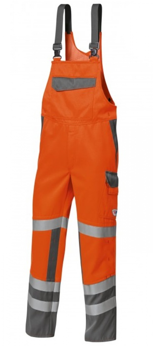 BP-Warnschutz, Latzhose, Hi-Vis Protect, warnorange/dunkelgrau