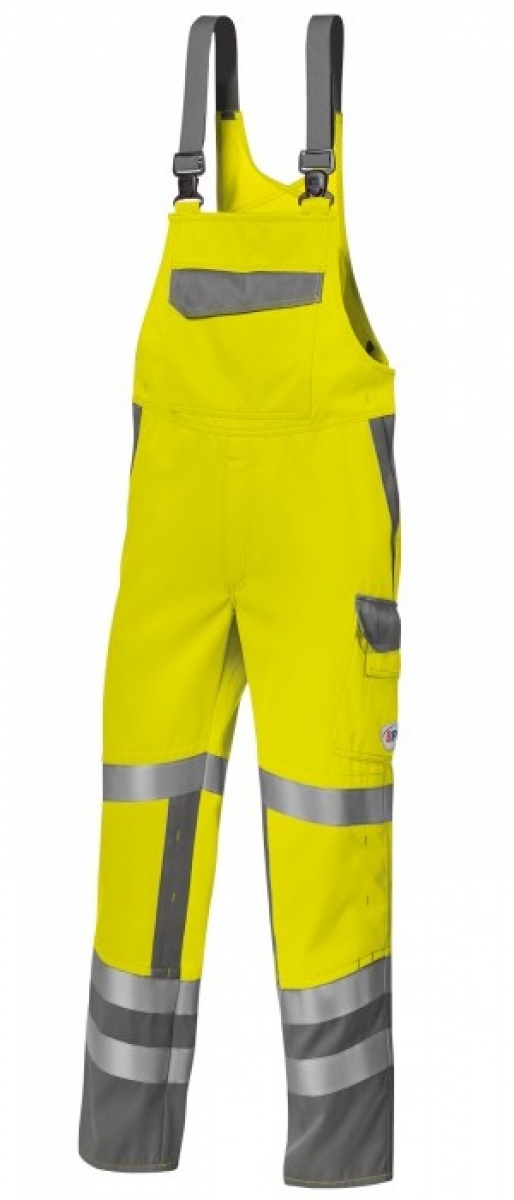 BP-Warnschutz, Latzhose, Hi-Vis Protect, warngelb/dunkelgrau