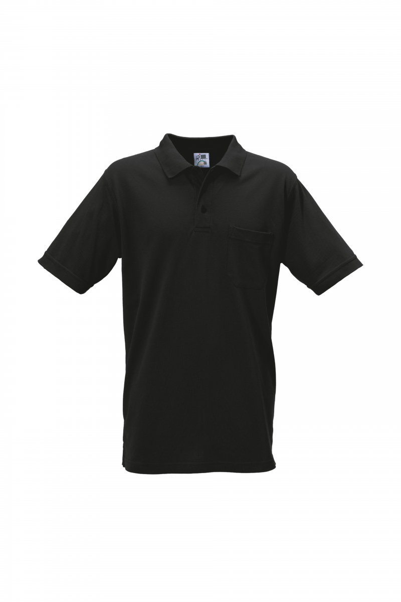 ROFA-Worker-Shirts, SJ-Polo-Shirt, ca. 190 g/m², schwarz