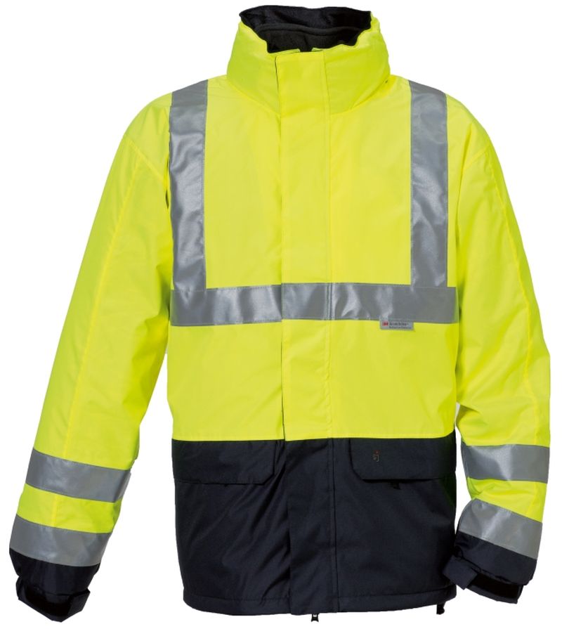 ROFA-SJ-Warnschutz, Warn- und Wetter-Schutz-Jacke, ca. 270 g/m, leuchtgelb-marine