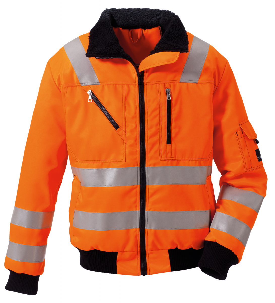ROFA-Warnschutz, Warn-Schutz-Jacke New Line, Polar Basic, ca. 245 g/m², leuchtorange