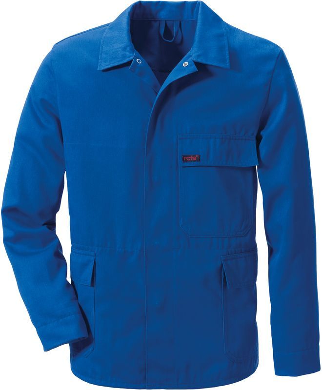 ROFA-Workwear, Chemikalienschutz-Arbeits-Berufs-Bund-Jacke, lange Form, ca. 265 g/m, kornblau