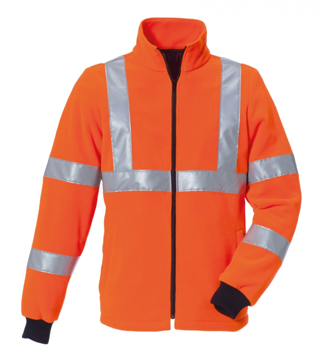 ROFA-Warnschutz, Warn-Schutz-Fleece-Jacke, Silkroad, ca. 280 g/m, leuchtorange