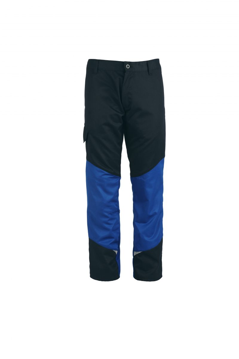 ROFA-Schweißer-Schutz, Schweißerhose, Bundhose, F-Max Newline, ca. 220 g/m², marine-kornblau