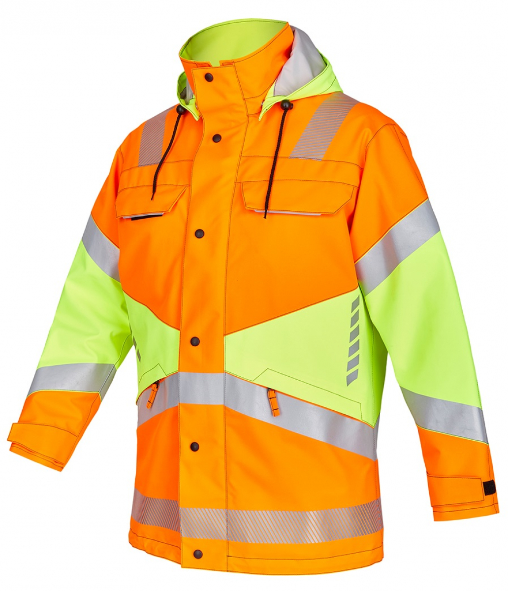 ROFA-Warnschutz, Parka, Heavy+Dry, leuchtorange/leuchtgelb