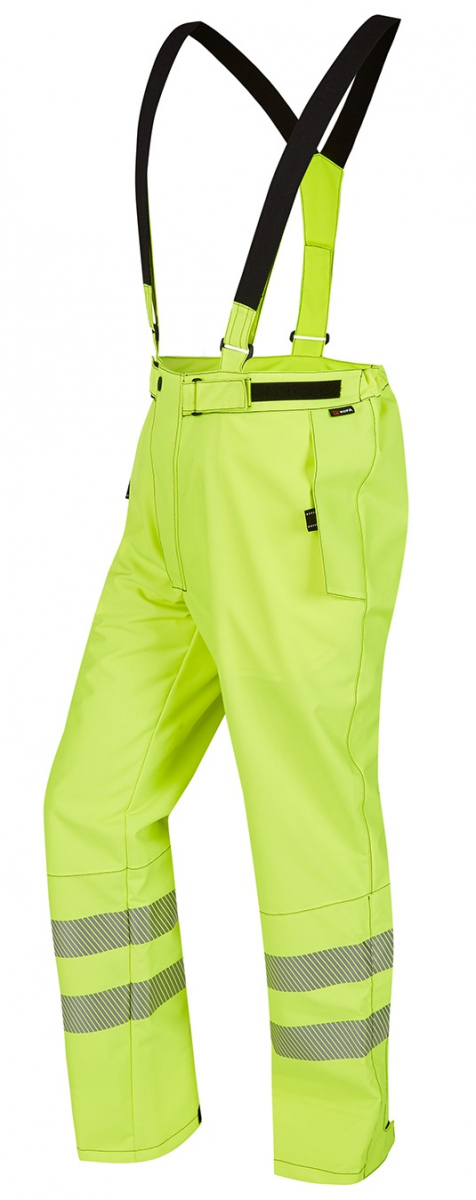 ROFA-Warnschutz, Trägerbundhose, Heavy+Dry, leuchtgelb