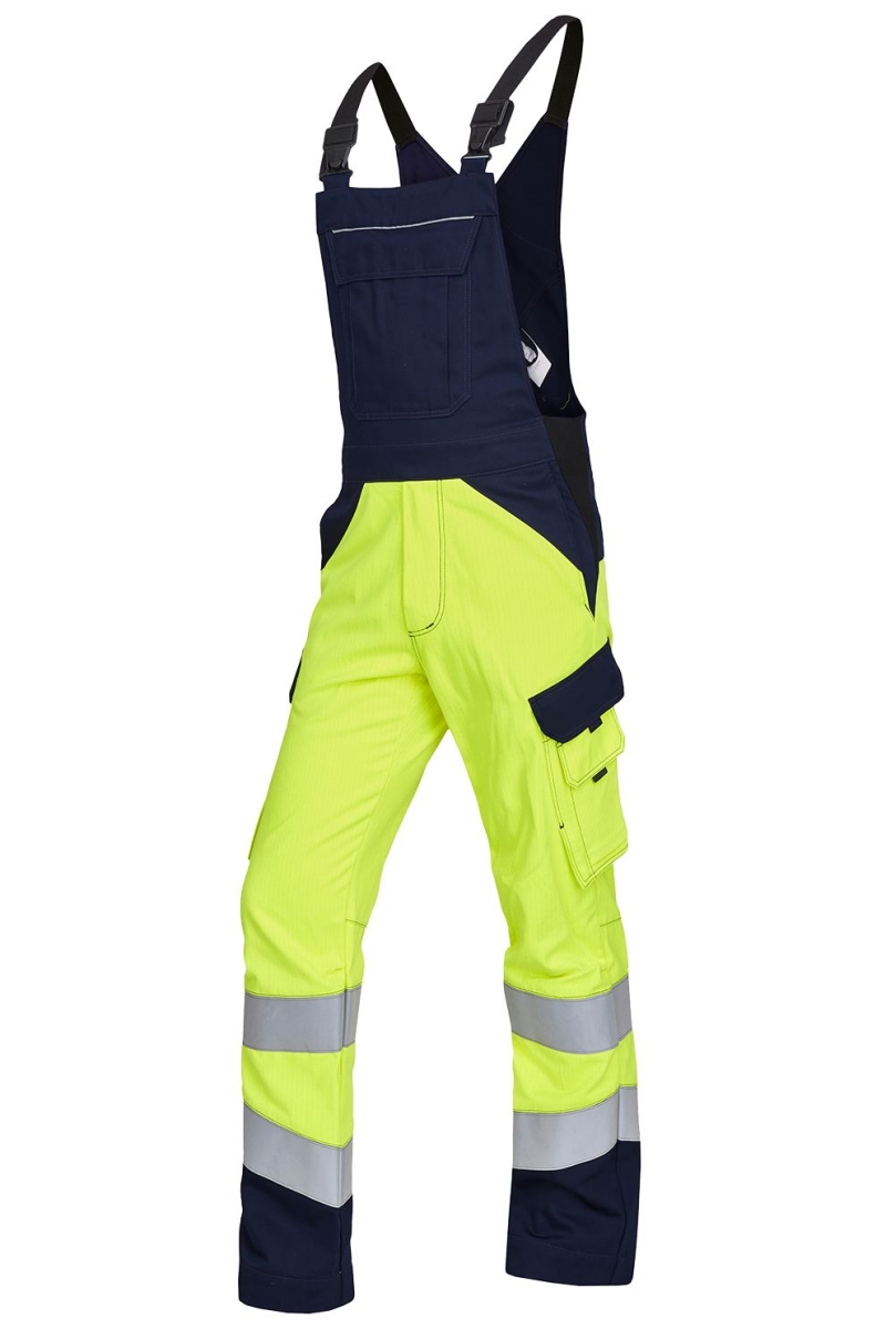 Latzhose 4552386 APC 1 - APC 2, MULTISEVEN, leuchtgelb-marine