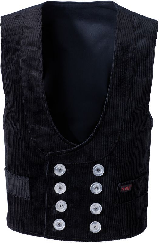 ROFA-Workwear, Zunftweste 111 schwarz Trenker-Cord