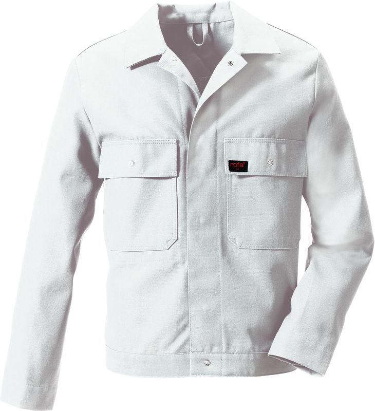 ROFA-Workwear, Arbeits-Berufs-Bund-Jacke, OK-Standard, ca. 330 g/m, weiss