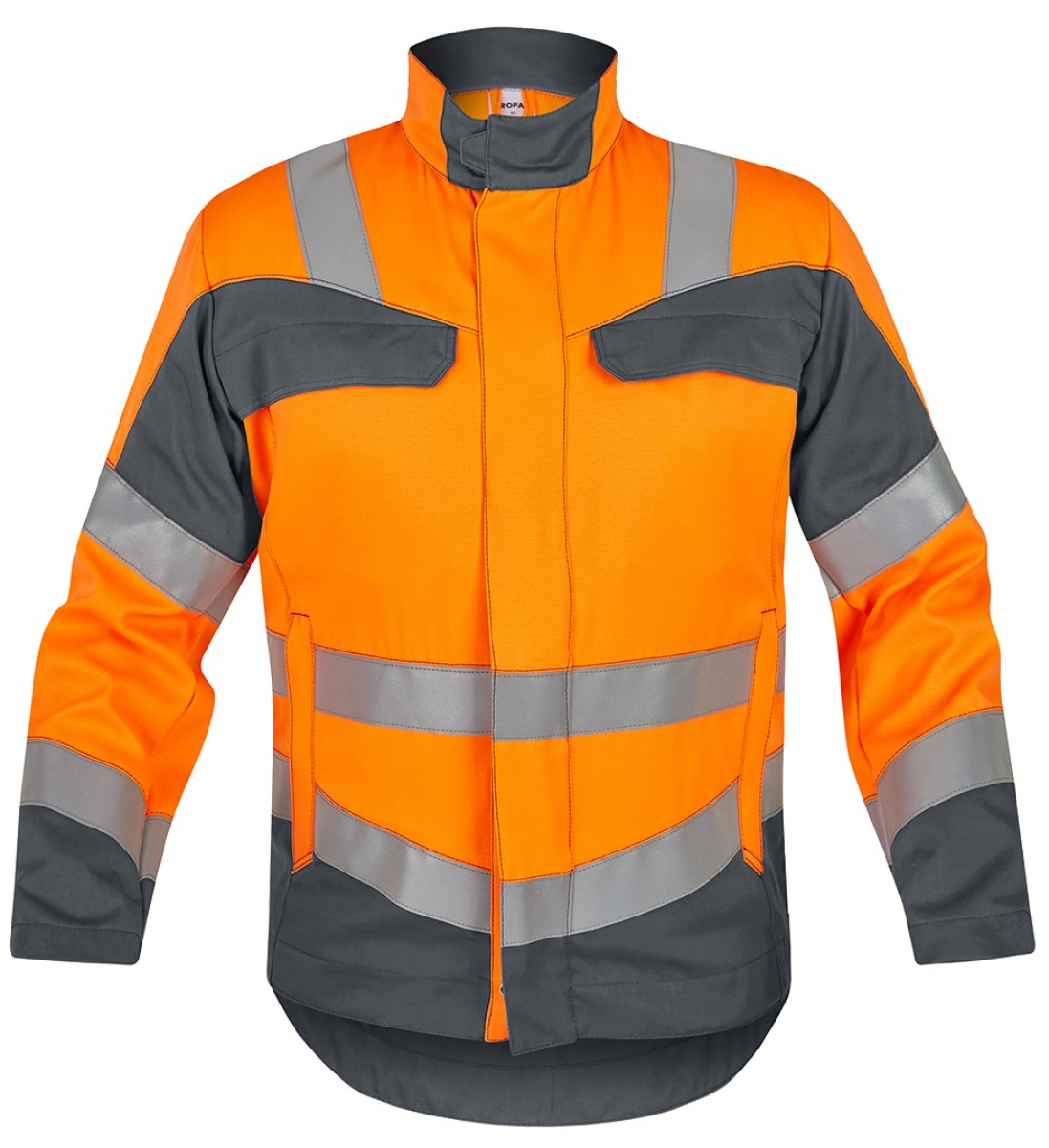 ROFA-Warnschutz, Jacke, Multi 7, leuchtorange/grau