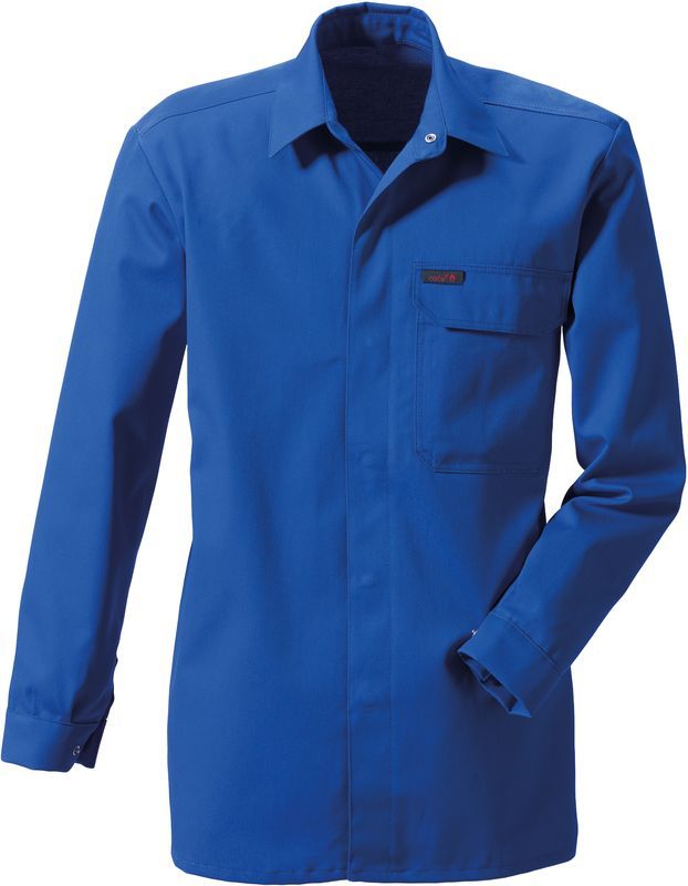 ROFA-Schweier-Schutz, Schweierhemd, Arbeits-Berufs-Hemd,  Flamm- und Hitzeschutz, ca. 250 g/m, kornblau