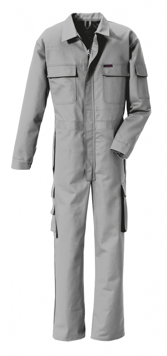 ROFA-Schweißer-Schutz, Schweißeroverall, Kombination-Trend, Proban Multinormen, ca. 330 g/m², hellgrau