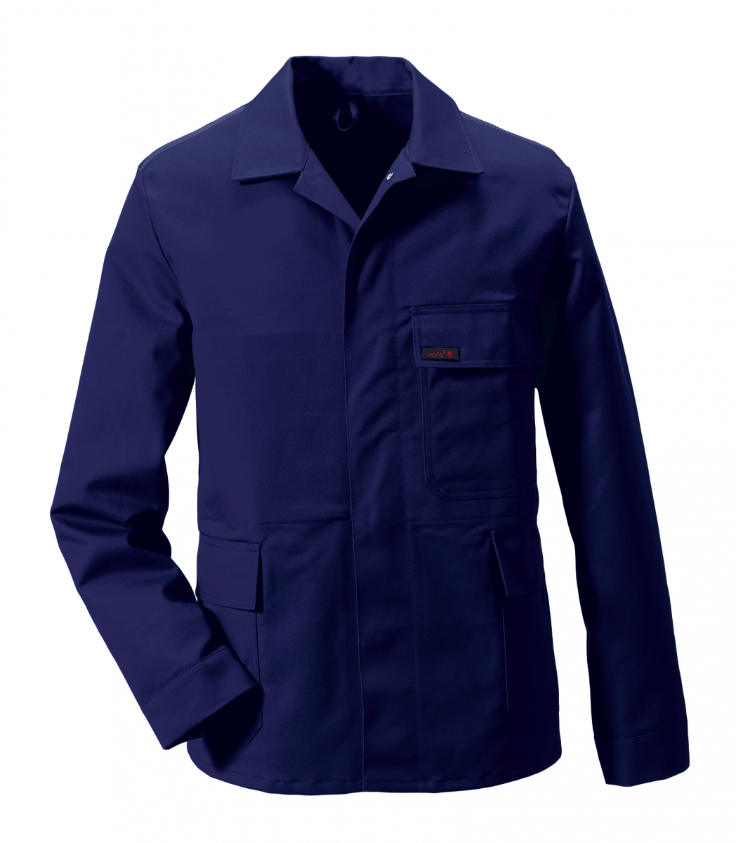 ROFA-Schweißer-Schutz, Schweißerjacke, Arbeits-Berufs-Jacke, Proban, ca. 330 g/m², marine