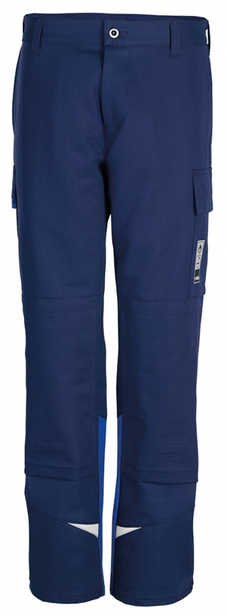 ROFA-Schweißer-Schutz, Schweißerhose, Arbeits-Berufs-Bundhose, Splash, Proban, ca. 525 g/m², marine-kornblau